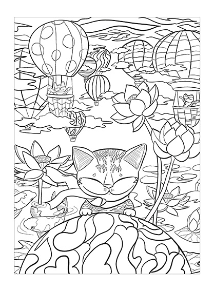 catmaSutra Colouring Book-Top of the World Looking
