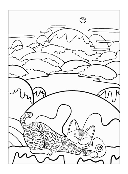 catmaSutra Colouring Book-What a Wonderful World