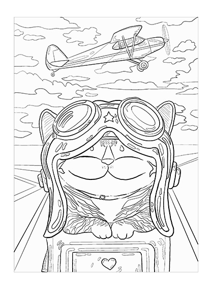 catmaSutra Colouring Book-What Keeps You From Flying
