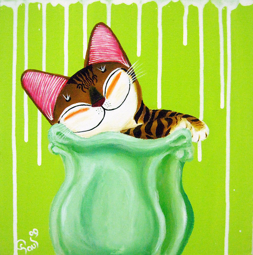 Singapore cat art, Kitty Green