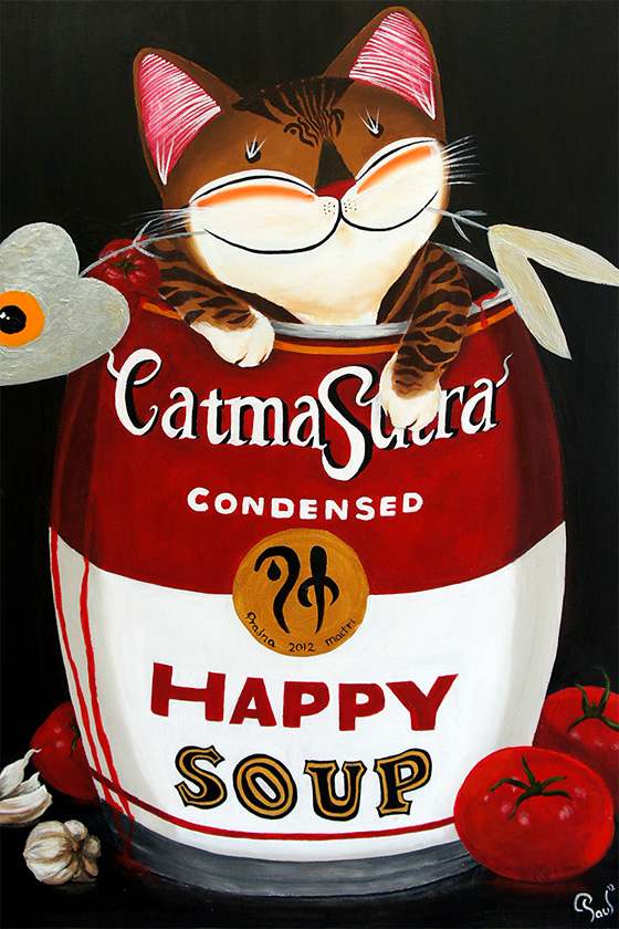 Singapore cat art, Happy Soup