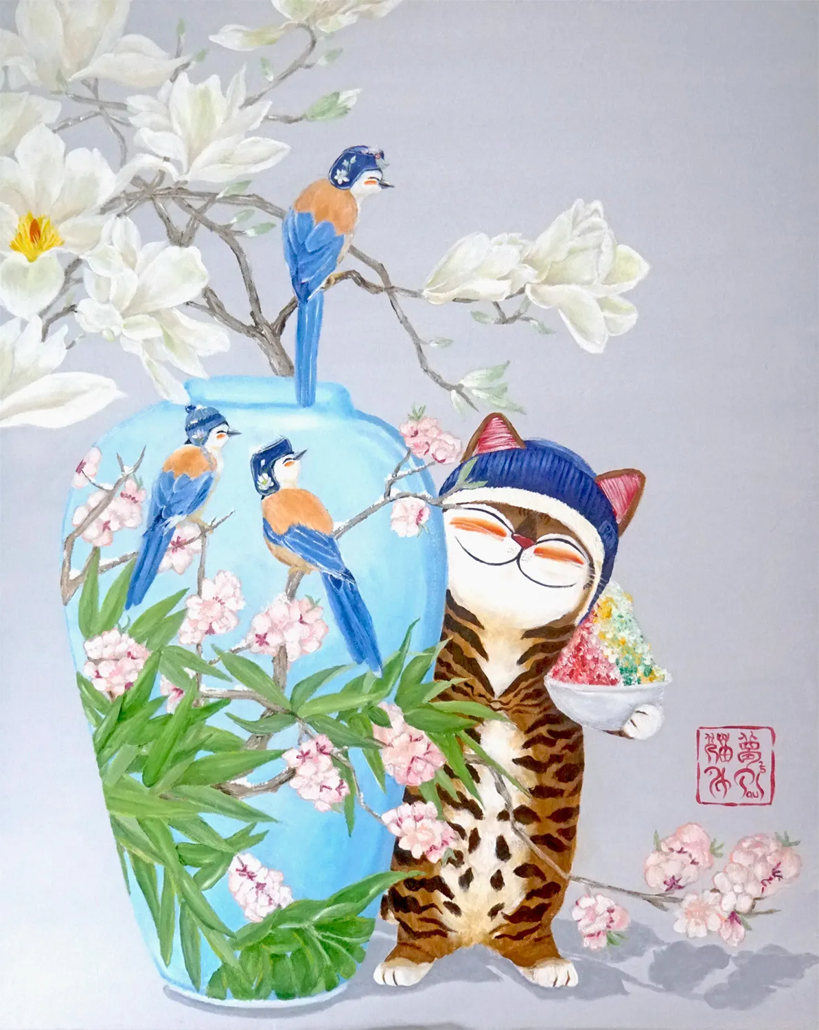 Singapore cat art, Woven Dreams